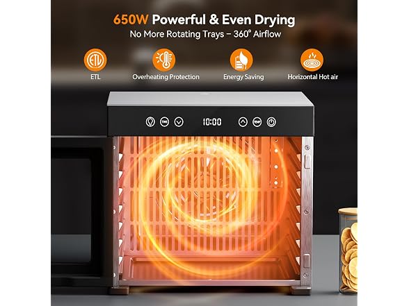 PSIIDAN Food Dehydrator 8 Trays