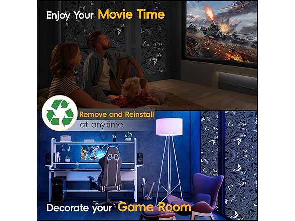 Dwersty Blackout Window Privacy Film