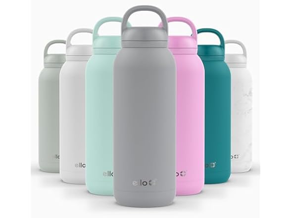 Ello Cooper Twist Bottle, 40 oz, Gray