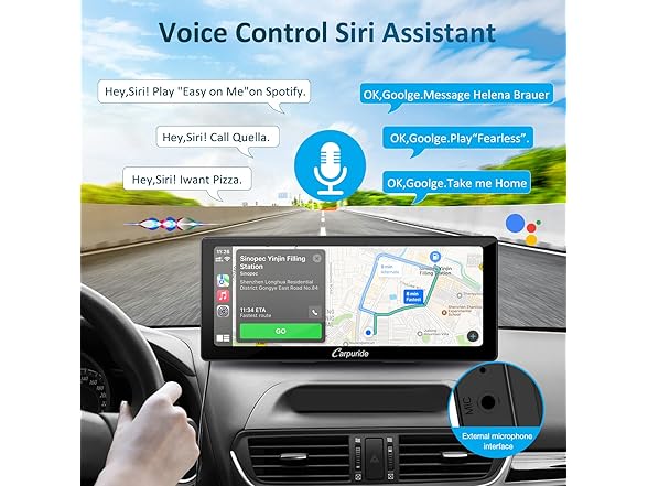 10.3" Wireless CarPlay Screen w/ GPS