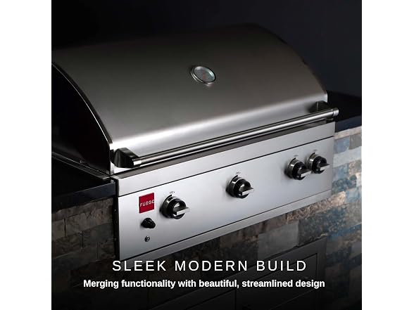 Fuego F36S-Pro-B Built-in All 304SS Gas Grill w/Lights & Rear Burner