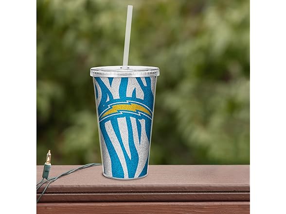 LOS ANGELES CHARGERS Glitter Tumbler