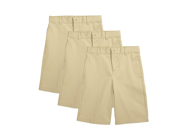 3PK Boys Stretch Cotton Chino Shorts