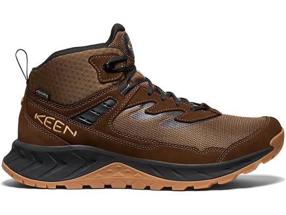 KEEN Men's Hightrail Mid Height Durable Lightweight Breathable Leather Waterproof Hiking Boots