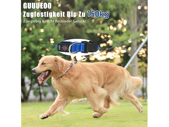 Guuueoo LED Dog Collar, Light Up Dog Collars 