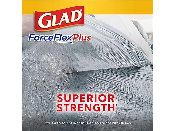 Glad Food Storage Glad ForceFlexPlus Tall Kitchen Dra