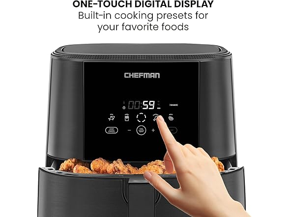 Chefman TurboFry Touch Air Fryer, 8-Quart