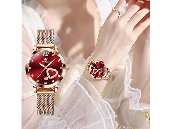 OLEVS Women’s Mesh Dress Watch