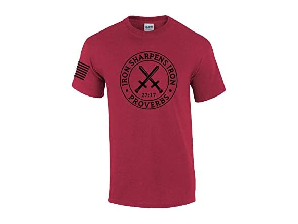 Trenz Shirt Company Men's (2XL) Iron Sharpens Iron