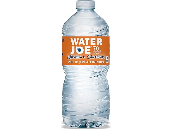 Water Joe Caffeinated Water (12 Pack), 20 Oz Bottles