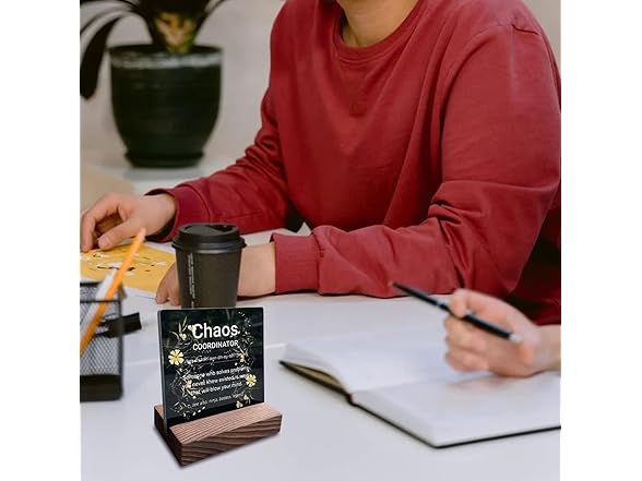 Chaos Coordinator Desk Sign