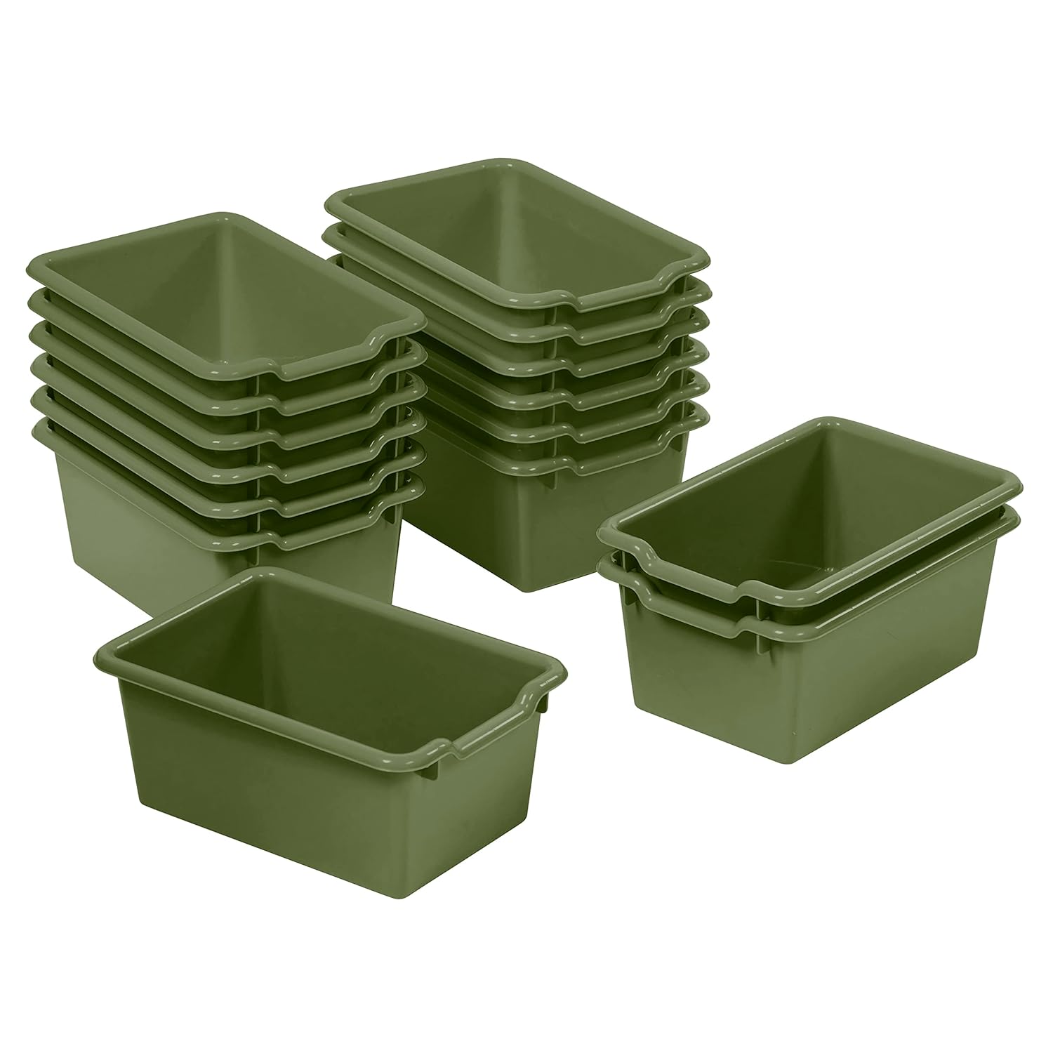 ECR4Kids Scoop Front Storage Bins- 15Pc - Gallery 24