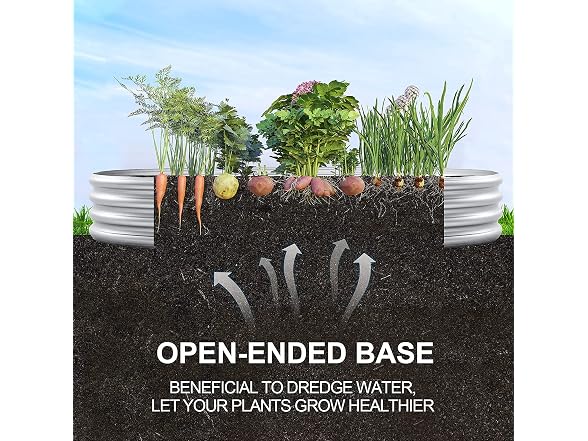 Land Guard GAR-08 2Pcs Raised Garden Bed 8x4
