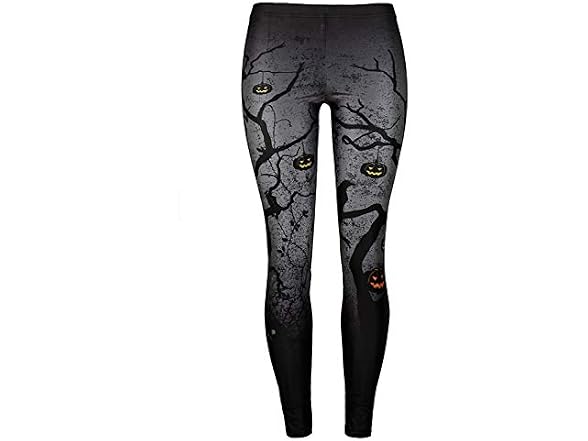 Gludear Women (Large-X-Large) Halloween High Pants
