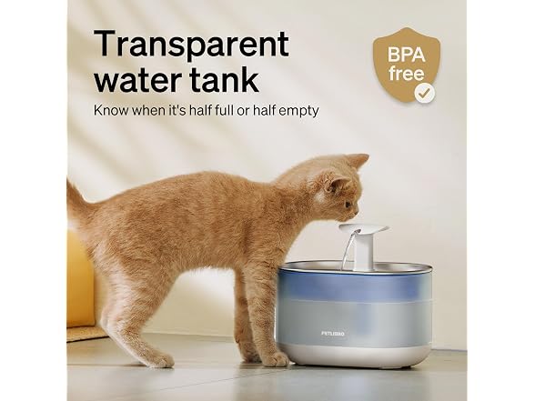 PETLIBRO Cat Water Fountain Stainless Steel,Ultra Quiet