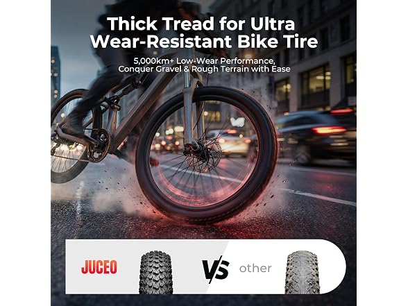 JUCEO 24/26in MTB Bike Tires Tubes Set