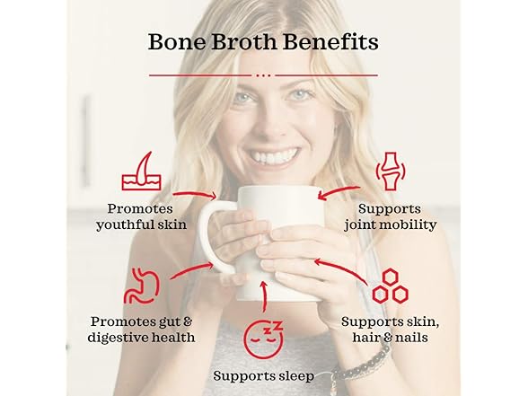 1CT Chicken Bone Broth Soup by Kettle and Fire