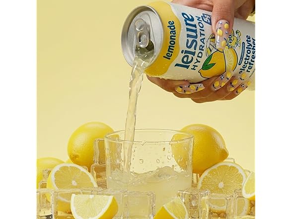 12PK Leisure Hydration Non-Carbonated Lemonade