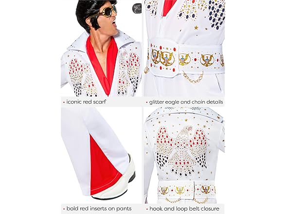 Rubies Elvis Presley Costume Men's Med