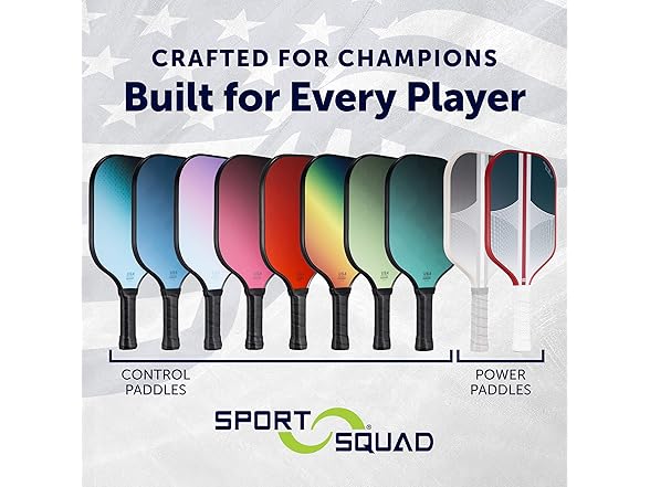 Sport Squad Pickleball Paddle Set 2-Player