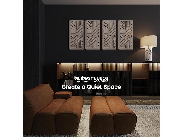 BUBOS 4 Pack Acoustic Wall Panels