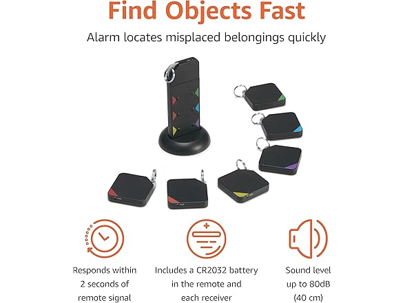 Amazon Basics Key Finder, 6 Trackers