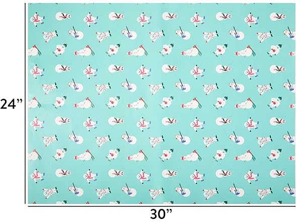 Yeti On Ice Gift Wrap Paper 30" x 23"