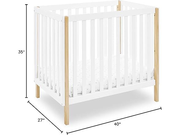 Delta Children Gio Mini Crib with Mattress