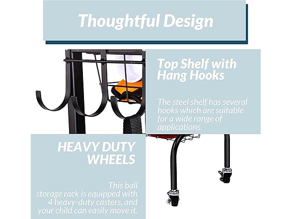 Fitvids Garage Sports Equipment Organizer