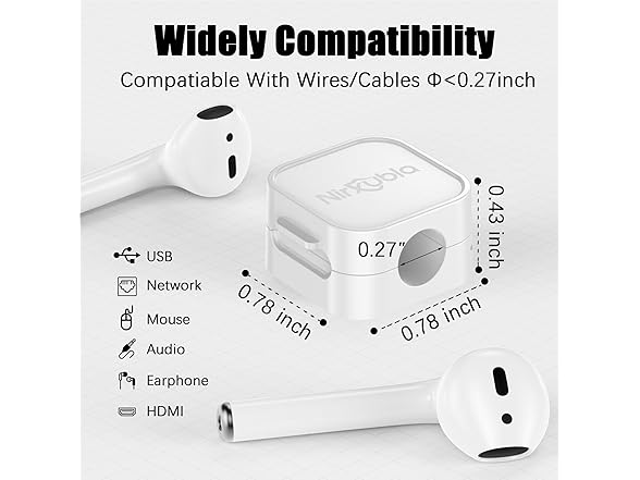 6 Pack Magnetic Cable Clips