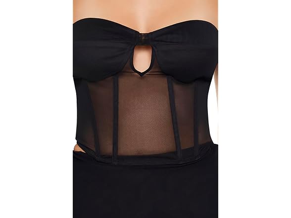 Forever 21  (L) Mesh Sweetheart Tube Top