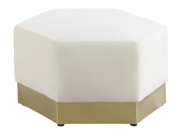 Marquis Velvet Upholstered Ottoman