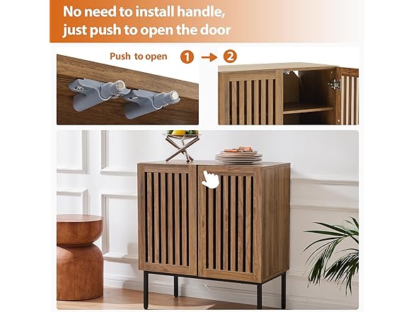 Mericonia Grille Buffet Cabinet with Storage