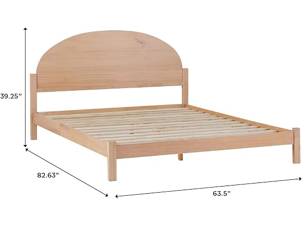 Walker Edison Queen Boho Arch Bed, White