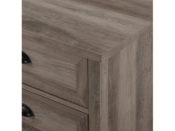 Walker Edison Hazel Modern Farmhouse 3 Drawer Nightstand