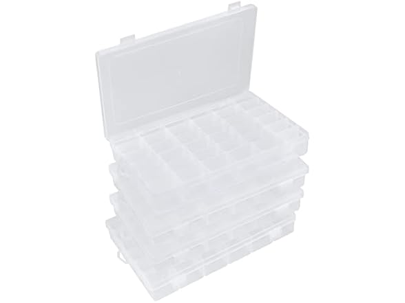 4 Pack Bead Organizer 36 Grids