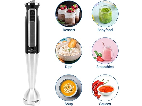 SOLTRONICS 5-in-1 Hand Blender
