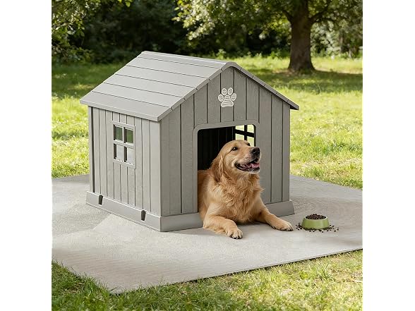 Bifanuo Dog House Outdoor Indoor with Weatherproof