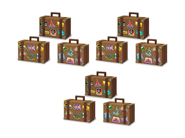Beistle Luggage Gift Boxes 9 Pack