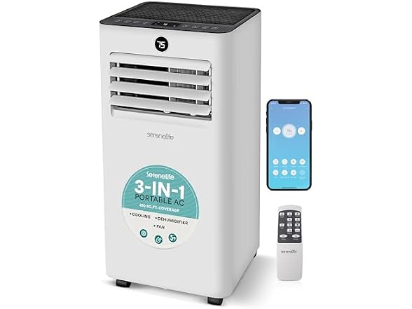 SereneLife 10,000 BTU Portable Air Conditioner