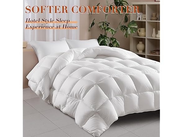 Wellos Queen 100% Cotton Down Comforter