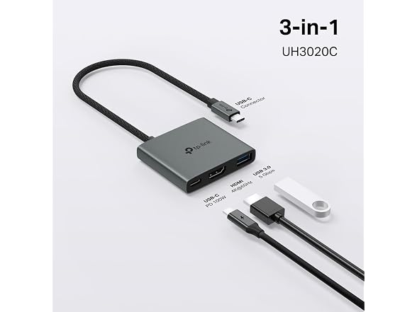 TP-Link USB-C Hub 3-in-1 Multiport Adapter