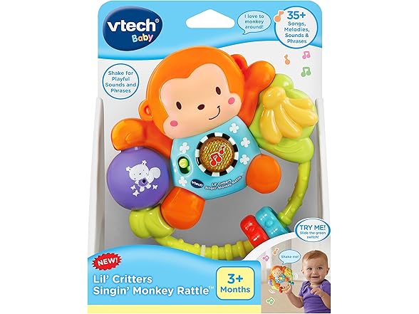 VTech Lil' Critters Singin' Monkey Rattle