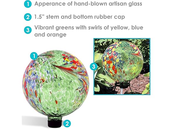 Sunnydaze 10-Inch Gazing Ball Set of 2