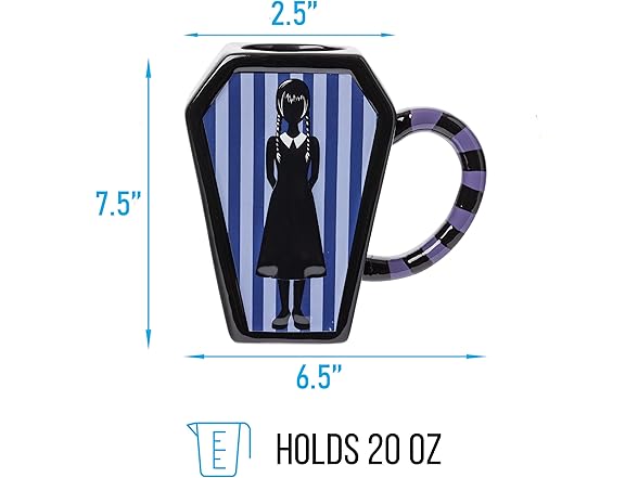 Silver Buffalo Wednesday Addams Ceramic Mug