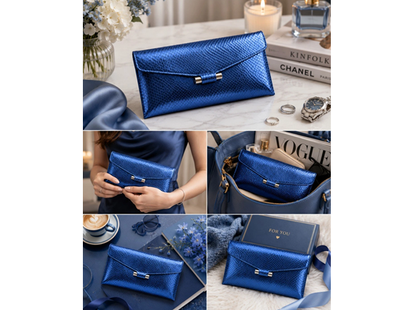 Stuart Weitzman Danika Metallic Clutch