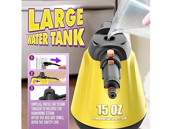 STMWORLD Deep Cleaning Steam Cleaner