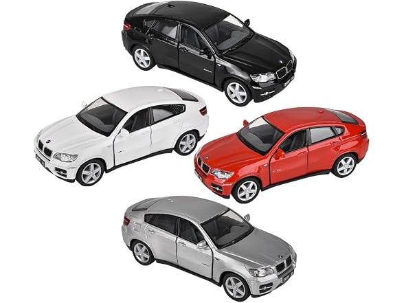 5" Die-Cast Pull Back BMW X6 12-Pack