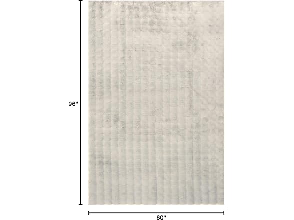 Nuloom Jeni 5x8 Faux Rabbit Grey