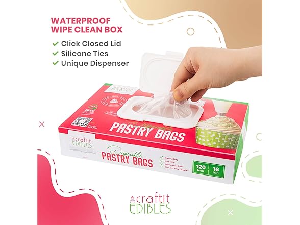 Disposable Piping Bags 16 120-Pack